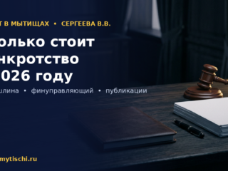 Сколько стоит банкротство физического лица в 2026 году: госпошлина, финансовый управляющий, публикации
